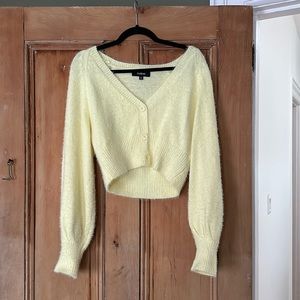 Yellow Crop Sweater